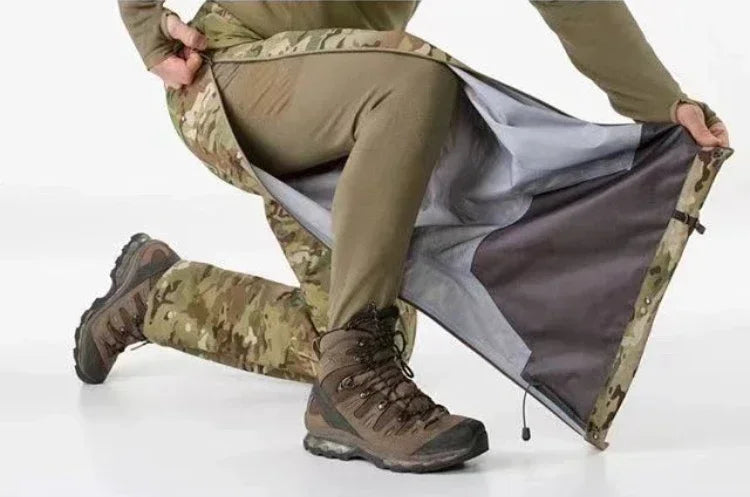 Waterproof Hardshell Tactical Pant Men Full Zip Multicam Camouflage Outdoor Trousers Outdoor Thin Mountain Climbing Hiking Pants