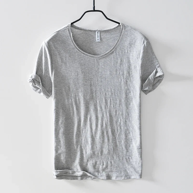Soft Cotton Short Sleeve O-Neck Summer Men T-shirt Casual Brand Clothing Breathable T shirt Men Italy Style Mens Tshirt Camiseta