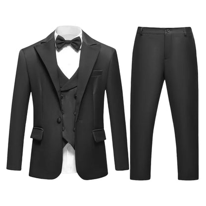 Elegant Boy Birthday Suit High-quality Children Ring Bearer Classic Suit For Children Clothings Perform Birthday CelebrationS