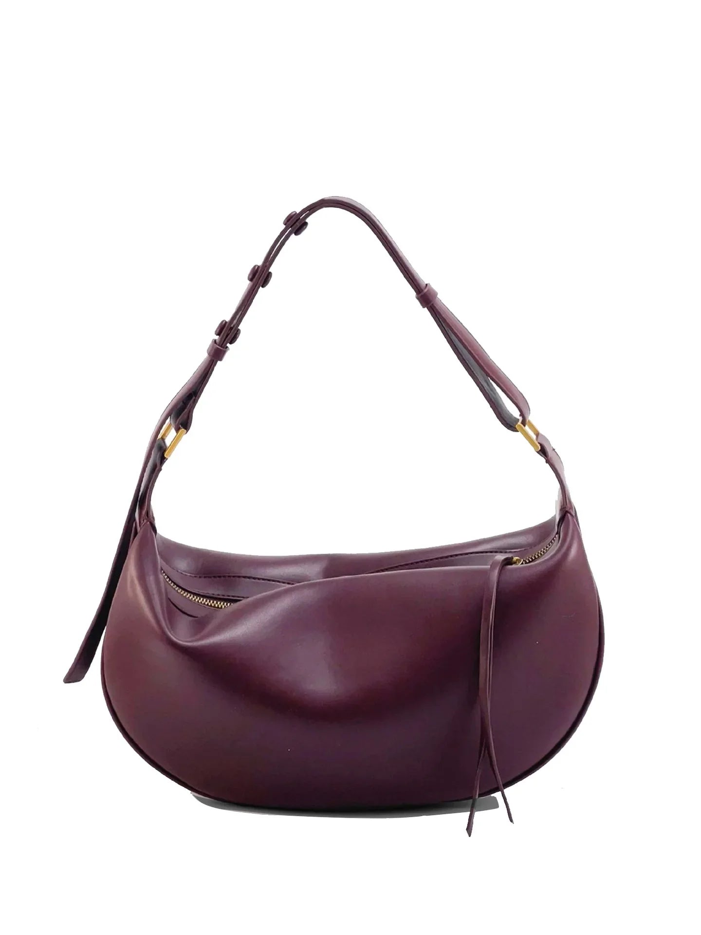 Dumpling Crescent Armpit Bag for Women Large Capacity Shoulder Bags FashionPU Leather Crossbody Bags Trendy Purse Handbag