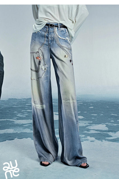 Women Denim Jean 2025 Spring New Long Pants 8518053