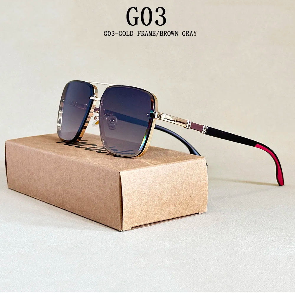 2023 Luxe Square Sunglasses For Men Vintage UV400 Sunglasses Women Trendy Fashion Sun Glasses Retro Gafas De Sol Hombre Lunette