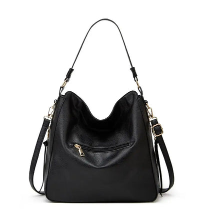Hobo Bag Leather Women Handbags Female Leisure Shoulder Bags Fashion Purses Vintage Bolsas Large Capacity Tote Bag