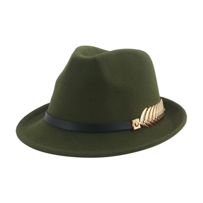 Hats for Women Fedora Winter Cowboy Hat Top Wool Khaki Green Black Jazz Caps Gentlemen Hats for Men Pamelas Y Tocados Para Bodas