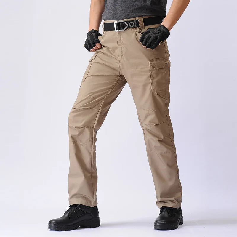 2024 new Tactical Cargo Pants Men Outdoor Waterproof SWAT Combat Camouflage Trousers Casual Multi Pocket Male Work Joggers