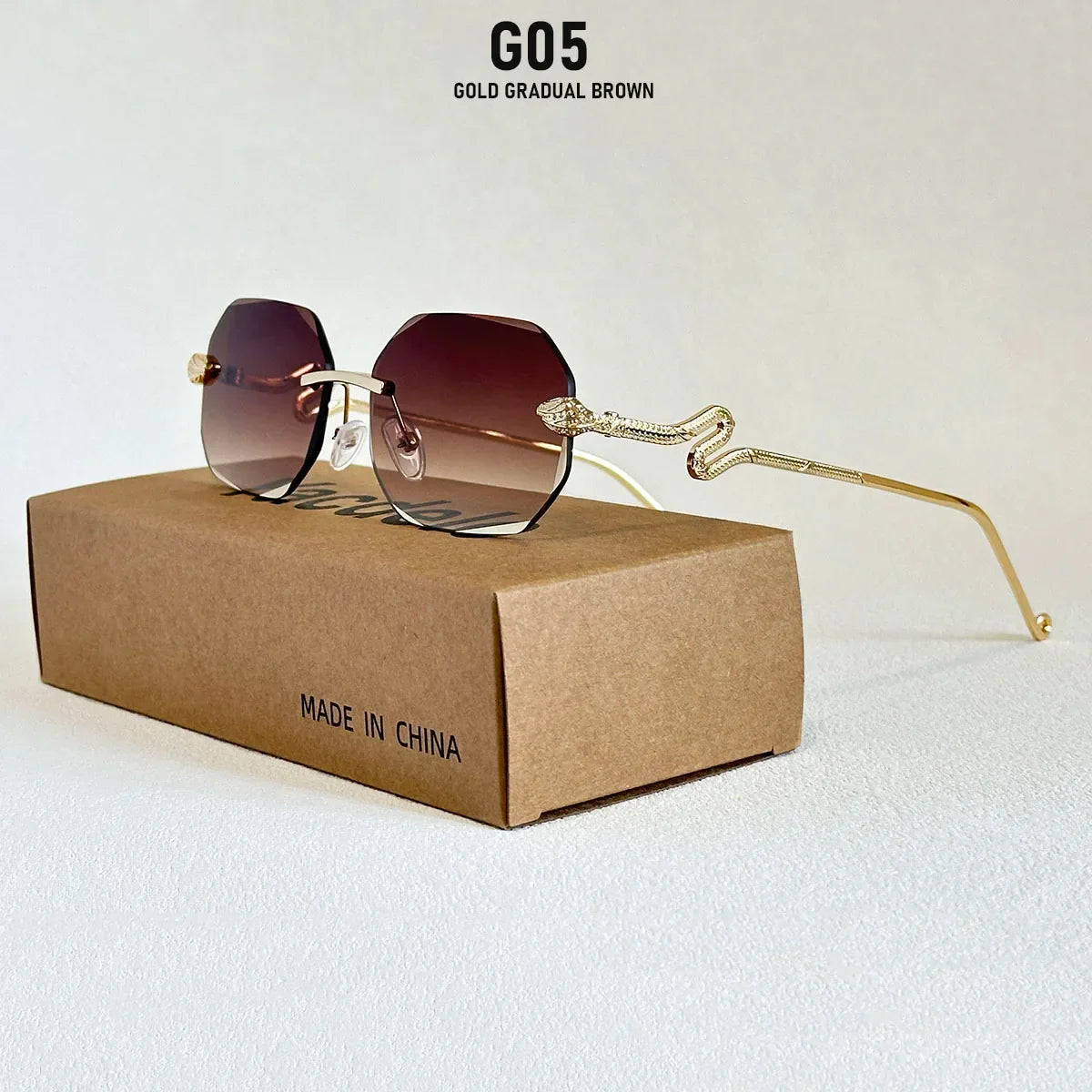 Fashion Rimless Sunglasses Women 2026 Oval Glasses Luxury UV400 Protection Dropshipping Lentes De Sol Mujer Lunette Soleil Femme