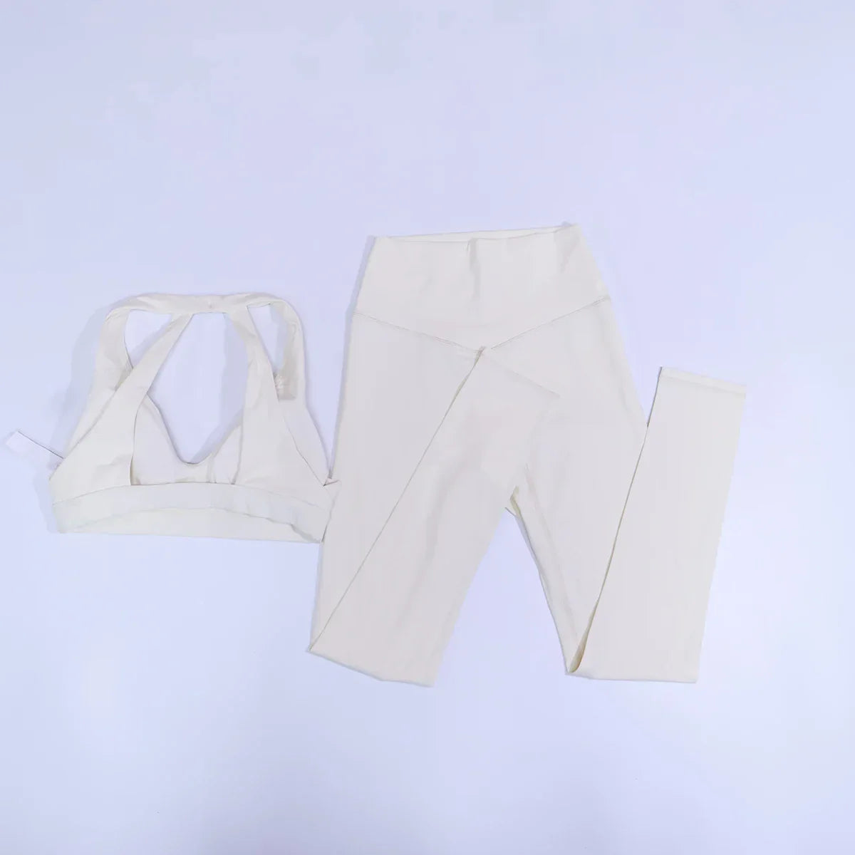 New Summer Women's Ultra Soft Sports Bra And Yoga Pants Set Fashionable Two-Piece Gym Workout Shock-Absorbing Underwear Suit