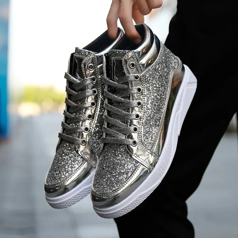 Mens Casual Shoes Non-slip Sports Outsole  Light High-top Men Fashion Boots Wear-resistant Male Sneakers 48