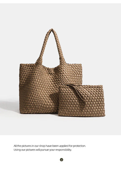 Women's bag Premium Handwoven Nylon Shoulder Bag with Luxurious Finish Women Shoulder Bags