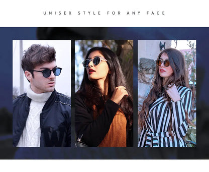 Small Round Sunglasses for Men Women Vintage Retro Polarized Circle Sun Glasses UV400 Protection