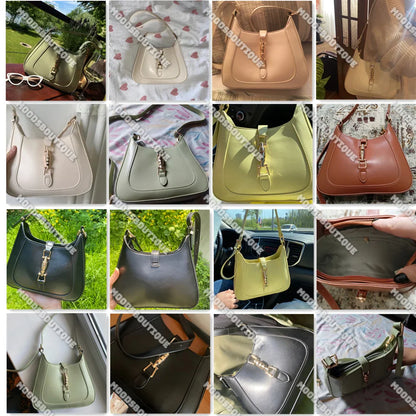 Top Quality Luxury Brand Purses and Handbags Designer Leather Shoulder Crossbody Bags for Women Dual Straps Underarm Sac A Main