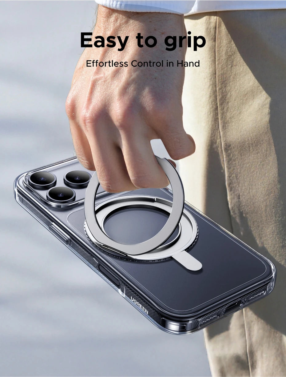 For iPhone 17 Pro Max 360° Magnetic Stand Case Cover for iPhone 17pro for Magsafe Rotatable Magnet Kickstand Case