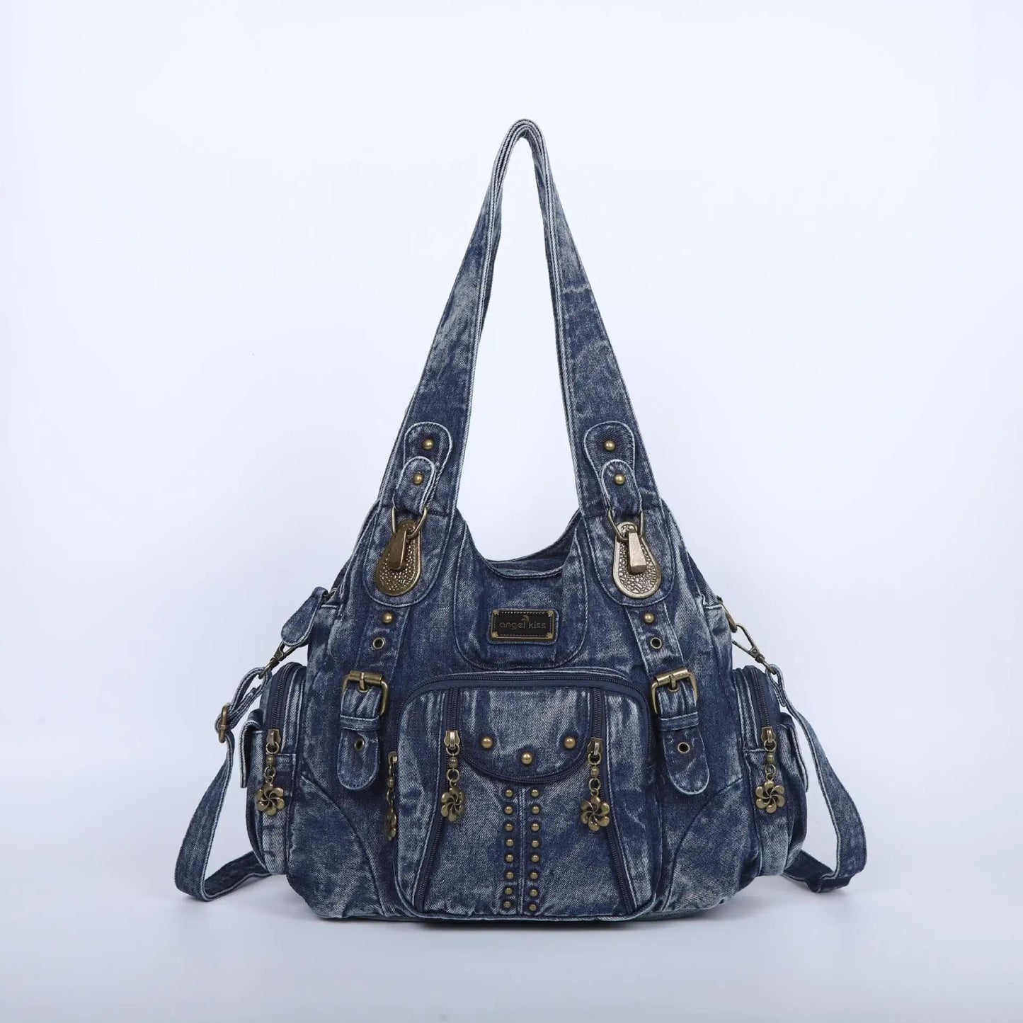 Women's Fashion Shoulder Bag PU Leather Handbag Large Capacity Satchel Vintage Female Shoulder Bag Phone Pouch