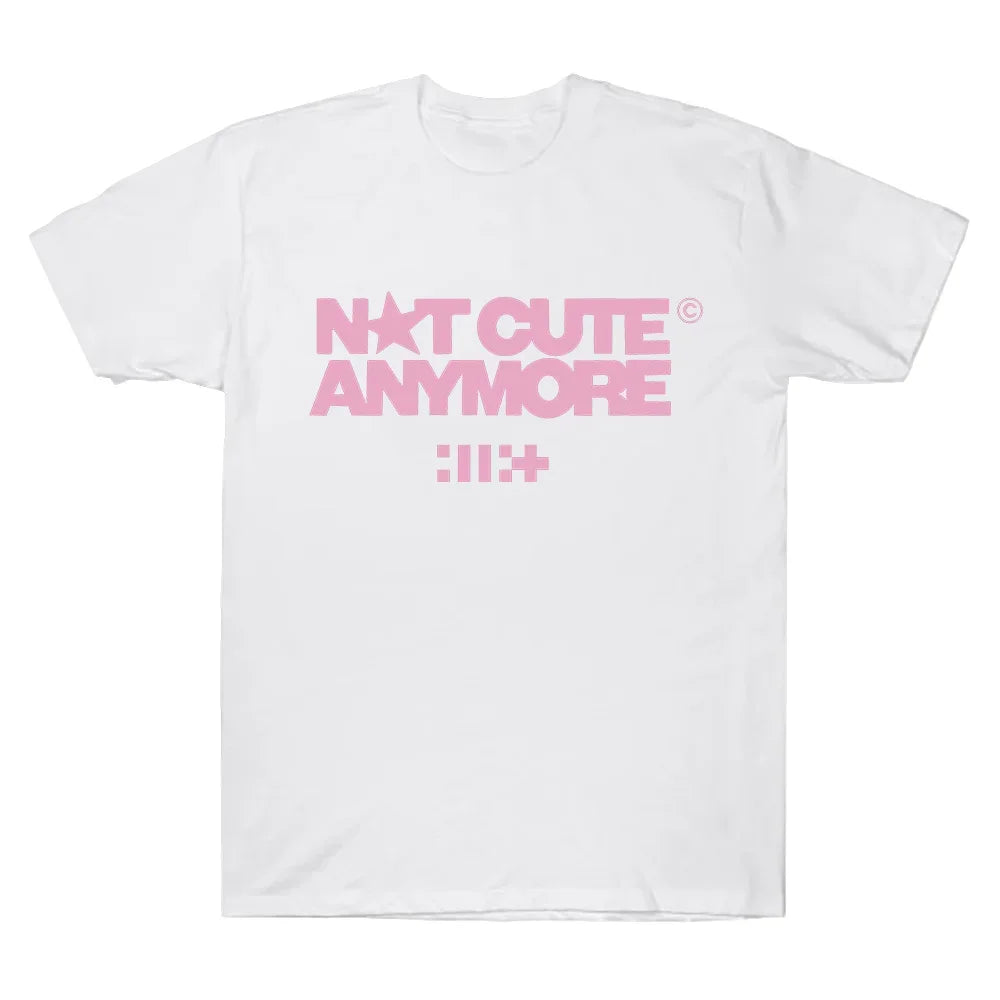 ILLIT Not Cute Anymore Album T Shirts ILLIT Girl Band T-shirt Korean Fashion Summer Women Men Fashion Harajuku Kawaii T-shirt