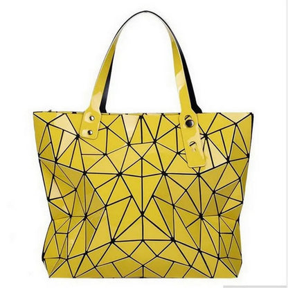 Women Bag Hot Sale 2026 Female Tote Shoulder Bag New Luxury Handbags Woman Bags Designer Geometry Hologram Top-Handle Bag