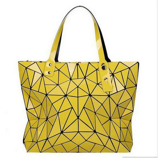 Women Bag Hot Sale 2026 Female Tote Shoulder Bag New Luxury Handbags Woman Bags Designer Geometry Hologram Top-Handle Bag