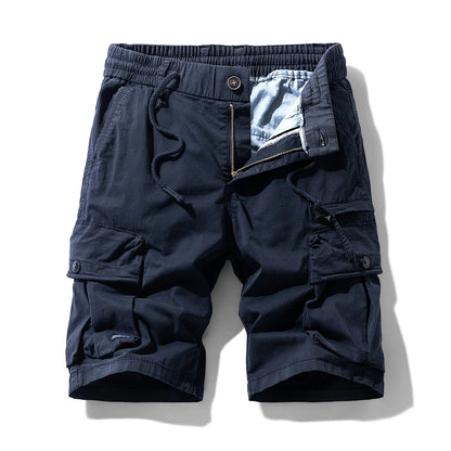 Summer Men Cargo Cotton Shorts Mens Beach Multi Pocket Shorts Pants Man Spring Casual Fashion Joggers Shorts Male Dropshipping