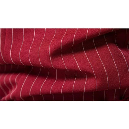 Men Suit Vest British Style Striped Business Casual Man Waistcoat Slim V-neck Single-breasted Versatile Male Vest