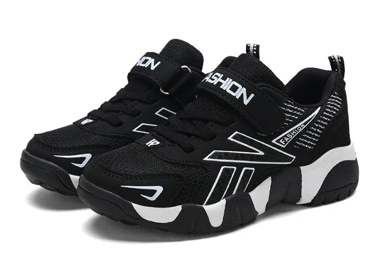 Children's Sneakers for Boy Lightweight Sport Tennis Shoes Fashion Breathable Mesh Kids School Running Basketball Shoes Non Slip