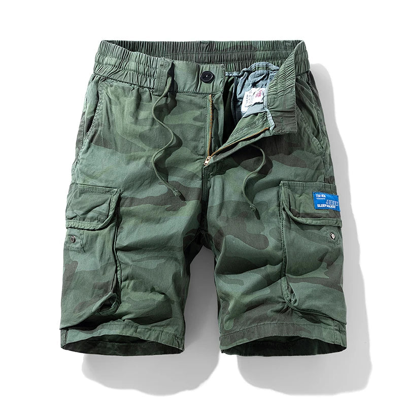 Sports Outdoor Casual Breathable Straight Leg 5 Inch Street Short Pants Men's New Summer Trend Brand Wide Loose Cargo Shorts