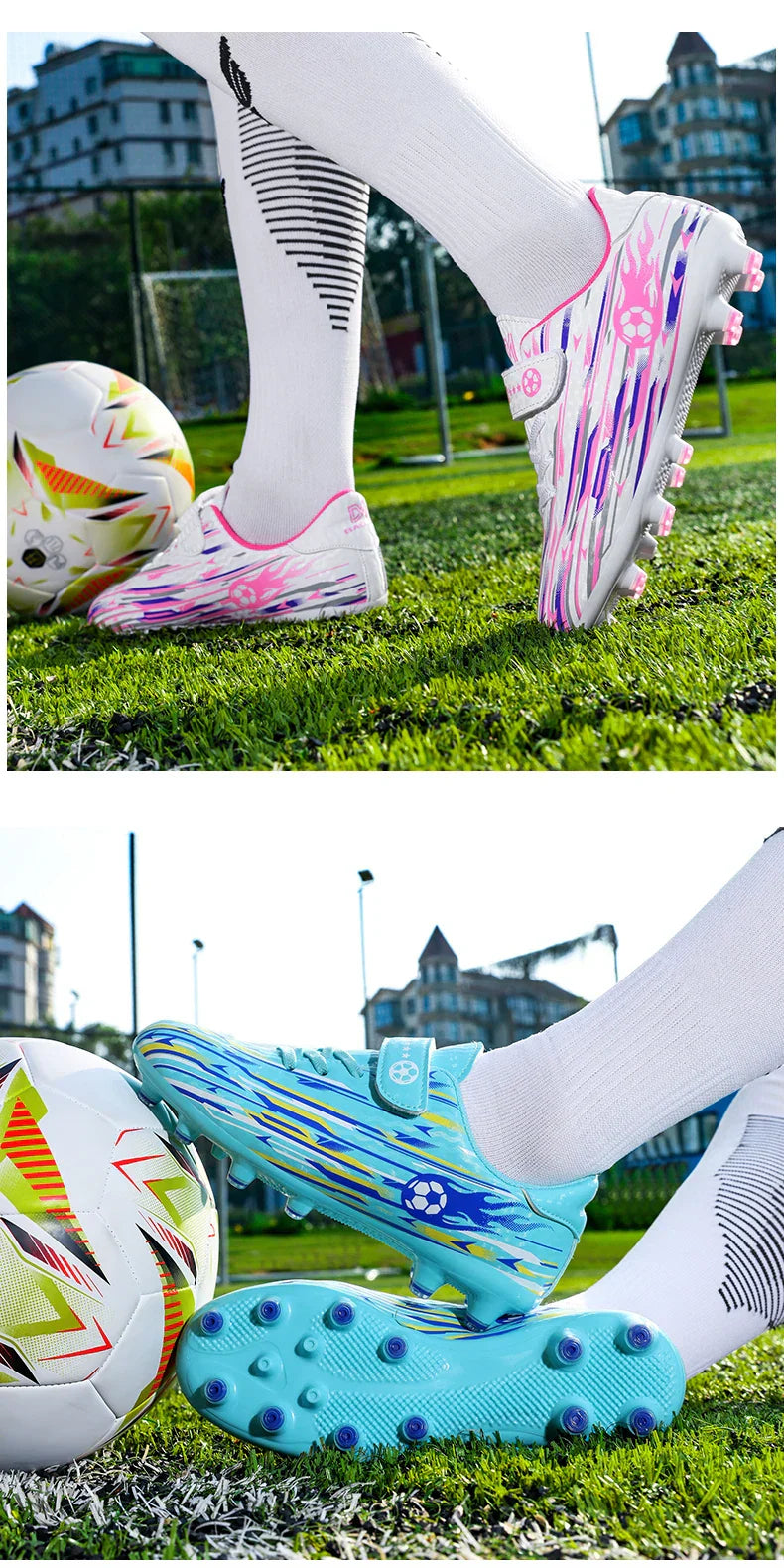 New Kids Professional Soccer Shoes TF Indoor Men Football Field Boots Original Football Shoes Society Cleats Grass Training Fast