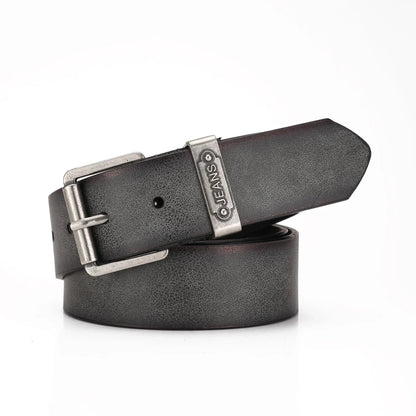 A Western-Style PU Leather Belt for Both Men and Women, a Classic and Casual Retro Belt
