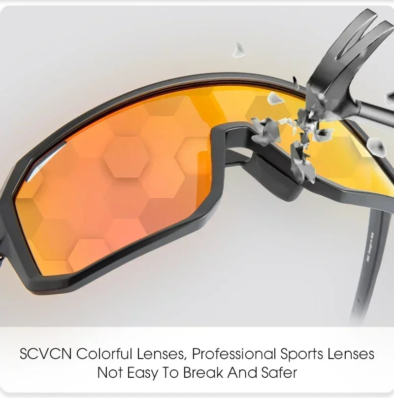 New Sports Men UV400 Cycling Glasses Bike Sunglasses Outdoor Eyewear  MTB Bicycle Women Riding Hiking Goggles