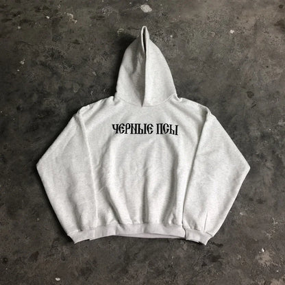 Fashion 1:1 KANYE WEST Streetwear Sweatshirt DONDA Printed Velvet Casual Loose Oversized Tops Hoodies Men