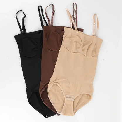 Women's Strapless Jumpsuit Shapewear New Sexy Briefs Bodysuit Butt Lifter Compression Waist Trainer Push Up Backless Shaper