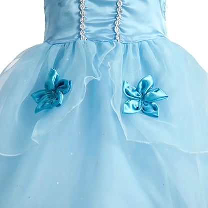 2026 Girls Costume Sleeping Beauty Aurora Princess Party Rapunzel Halloween Snow White Cosplay Costume Kid Cinderella Dress up
