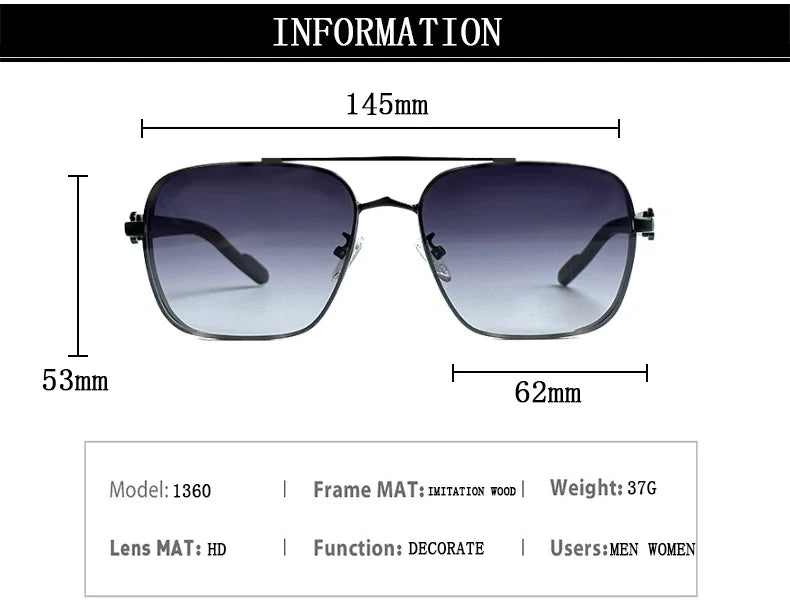Luxe Sunglasses For Men Wooden Square Sunglasses Women Trendy Vintage Fashion Glasses Retro Trending Gafas De Sol Hombre Lunette