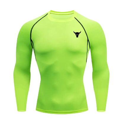 Men and women quick drying sportswear T-shirts long sleeved tight fitting clothes comfortable and breathable running clothes
