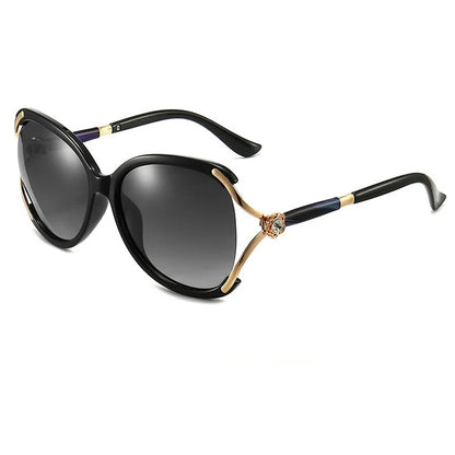 2026 Fashion High-End Women's Polarized Sunglasses Oversize Mode Retro Sunglasses Glasses Outdoor Sun Protection UV Protection