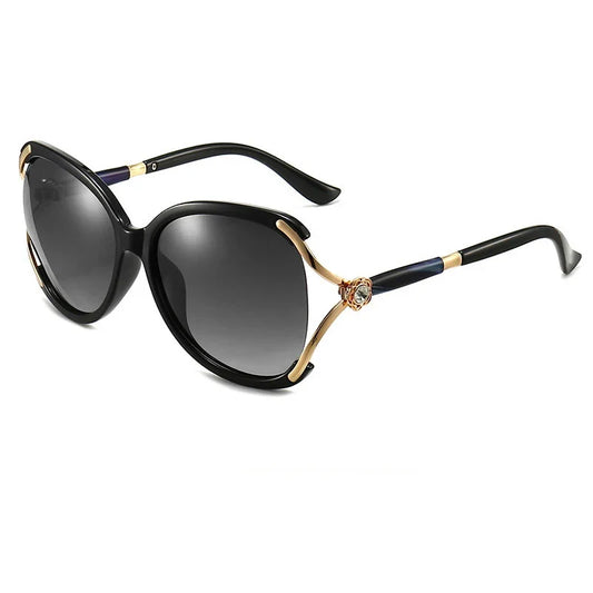 2026 Fashion High-End Women's Polarized Sunglasses Oversize Mode Retro Sunglasses Glasses Outdoor Sun Protection UV Protection
