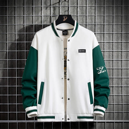 10XL Plus Size Baseball Jacket Men Fashion Casual Patchwork Jacket Coat Male Varsity Jacket Coat Big Size 10XL