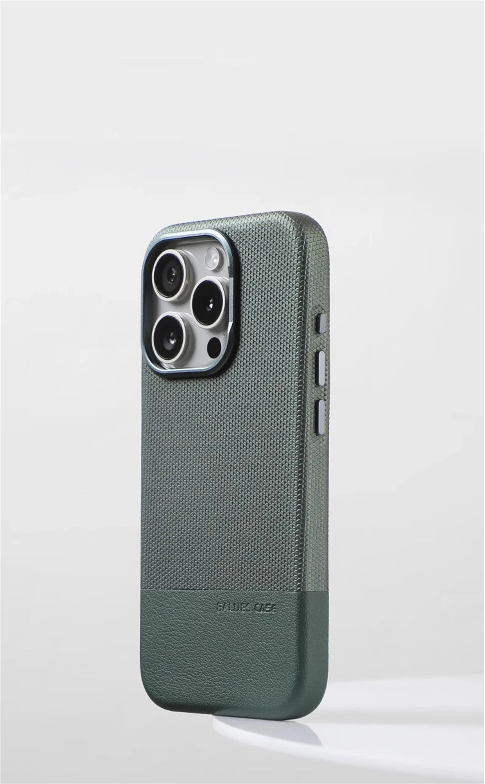 Luxury Business Hit Color Relief Leather Magnetic Case For iPhone 17 Air 16 15 14 13 Pro Max MagSafe Shockproof Alloy Lens Cover