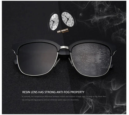 Half Frame Sunglasses Women's Fashion Half Frame Driving Sunglasses Outdoor Travel