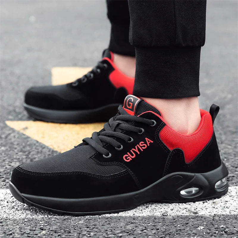 35-50 Air Cushion Working Shoes For Men Anti-Smashing Steel Toe Puncture Proof Construction Safety Shoes Sneakers Male Footwear