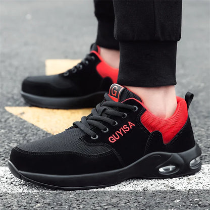 35-50 Air Cushion Working Shoes For Men Anti-Smashing Steel Toe Puncture Proof Construction Safety Shoes Sneakers Male Footwear