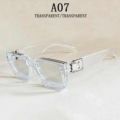 Square Sunglass Men Retro Millionaire Sunglasses Women 2025 Trendy Vintage Vacation Fashion Glasses Gafas De Sol Hombre Lunette
