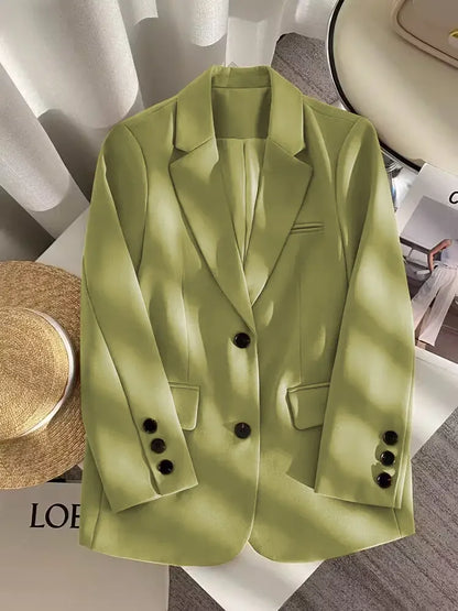 New Spring Suit 2025 Suit Jacket for Women with Small Temperament and High-end Feel Loose Casual Chic Elegant Fashion Coat Top