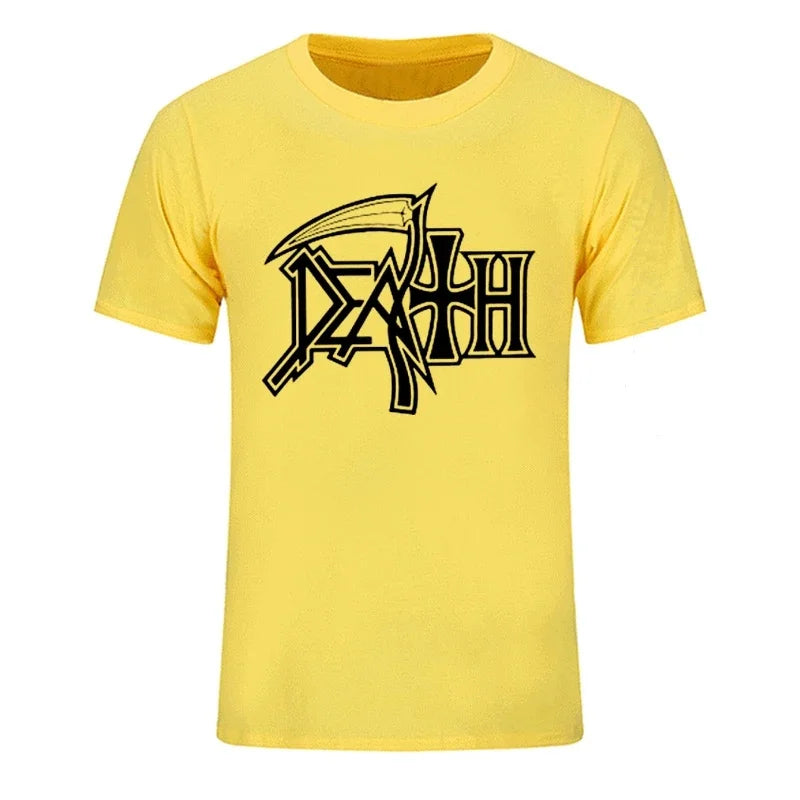 New DEATH ROCK BAND HEAVY METAL Men T-shirt Casual Round Neck Oversized Cotton T Shirt Birthday Gift Tshirt Fashion Streetwear