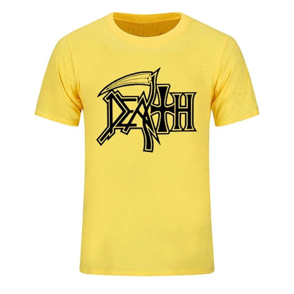 New DEATH ROCK BAND HEAVY METAL Men T-shirt Casual Round Neck Oversized Cotton T Shirt Birthday Gift Tshirt Fashion Streetwear