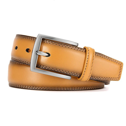 125cm Plus Size Men Belts High Quality Genuine Leather LONG Large Pin Buckle Metal Automatic Buckle Fashion Designer 2023New