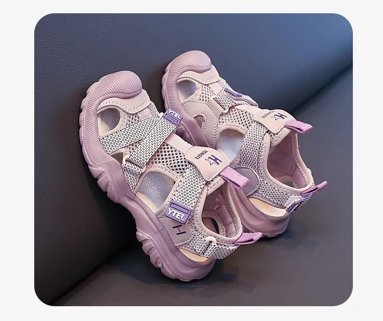 Luxury Kids Shoes Girls Sandals Breathable Non-slip Water Beach Outdoor Shoes Sneaker Children Sports Sandals for Boy