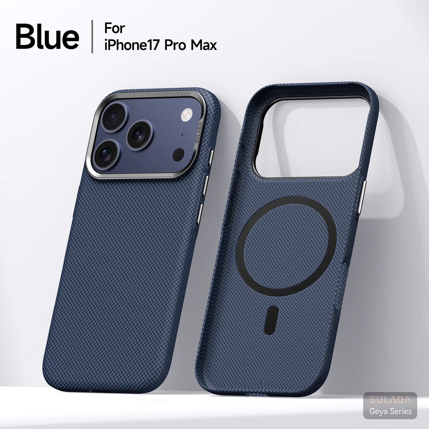 Kevlar Pattern Texture Wireless Charging Case For IPhone 18 Pro Max 17 16 360° Rotate Bracket Bare-metal Feel Drop-Proof Cover