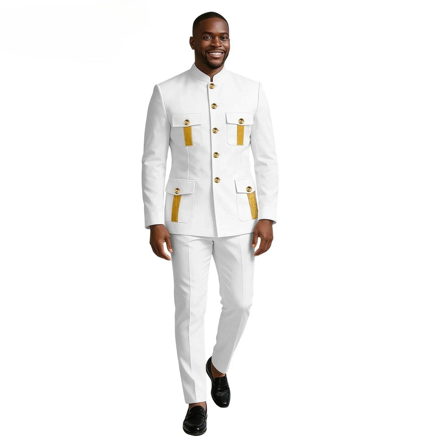 New Men's Suit 2-piece Business Formal Blazer Double-breasted Design Groom Tuxedo for Wedding XS-6XL Outfit