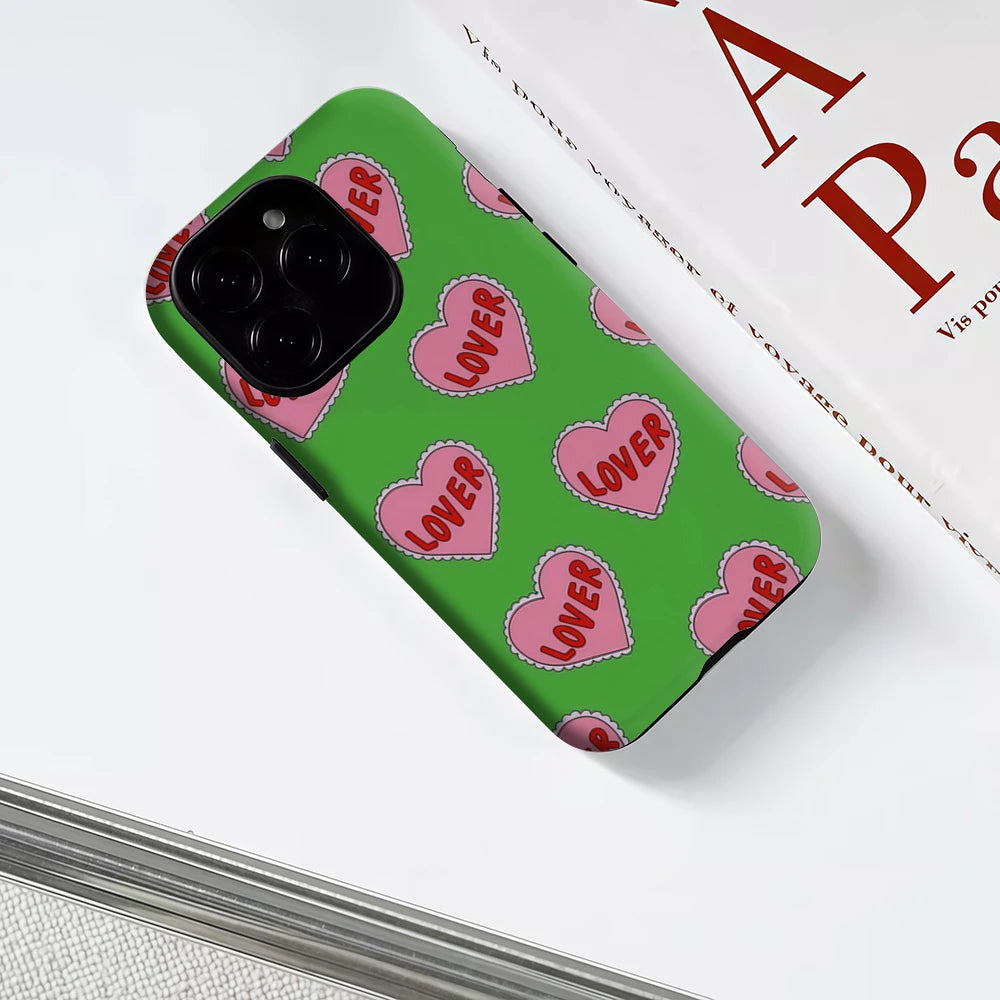 Lover Hearts GalorePhone Case for Magnetic  for IPhone 17 16 15 14 13 Pro Max Plus Single Double-layer Tough Case