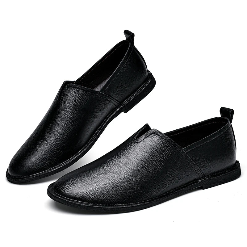 Large Men'S Soft Soled Retro Casual Loafers Comfortable And Non Slip Designed Purely By Hand For Casual Business Shoes 38-47