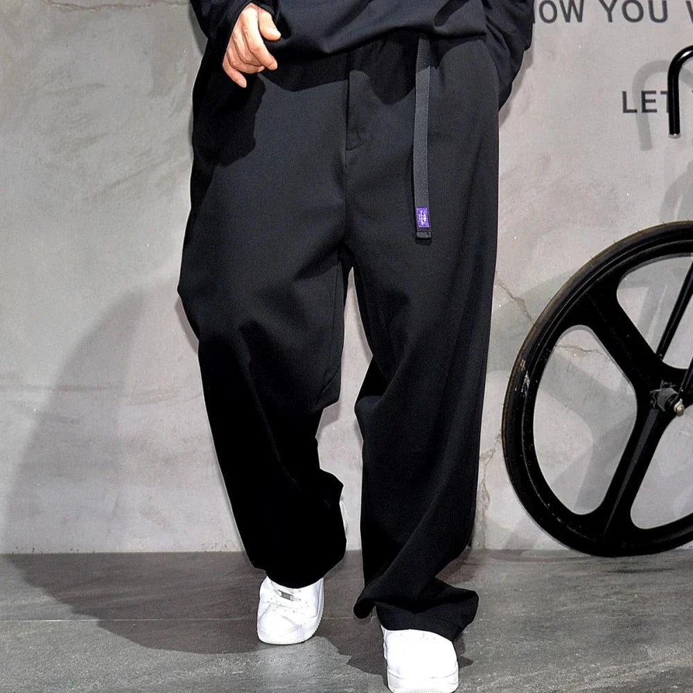 Japanese Vintage Casual Baggy Pants Mens Clothing High Quality Trend Straight Pants Fashion Loose Trousers Streetwear Pants Male